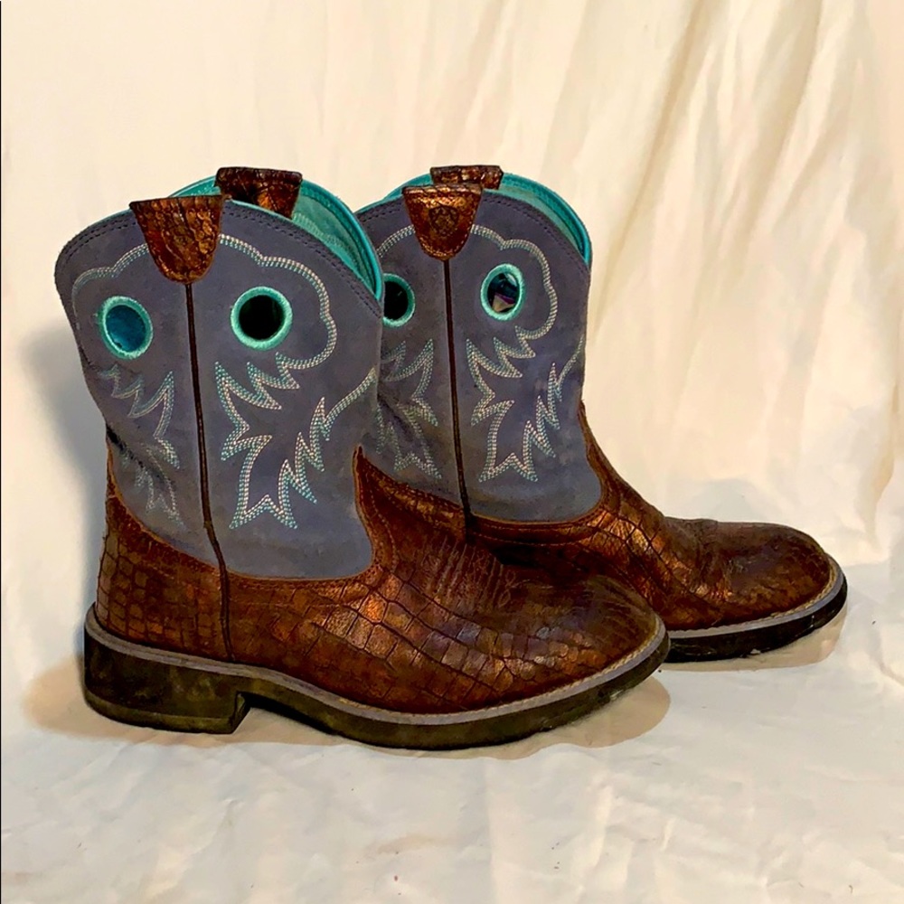 🐍Reptile Pattern Leather Ariat Boots🐍